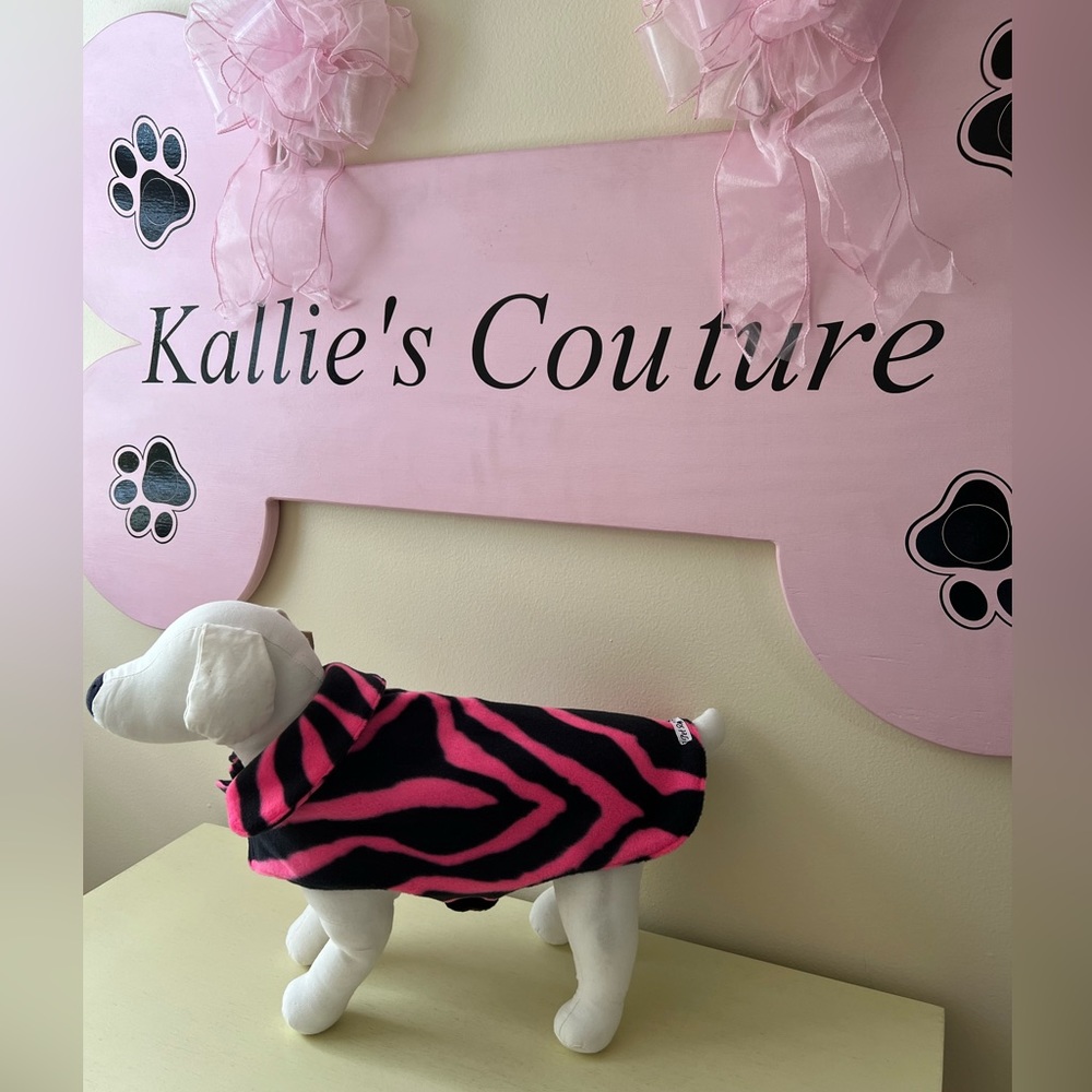 Designer Handmade Fleece Jacket with Collar